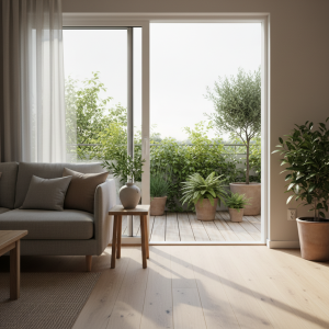 Home Inspiratie voor wooninspiratie en tuinideeën met harmonieuze interieurinrichting en groene buitenruimte